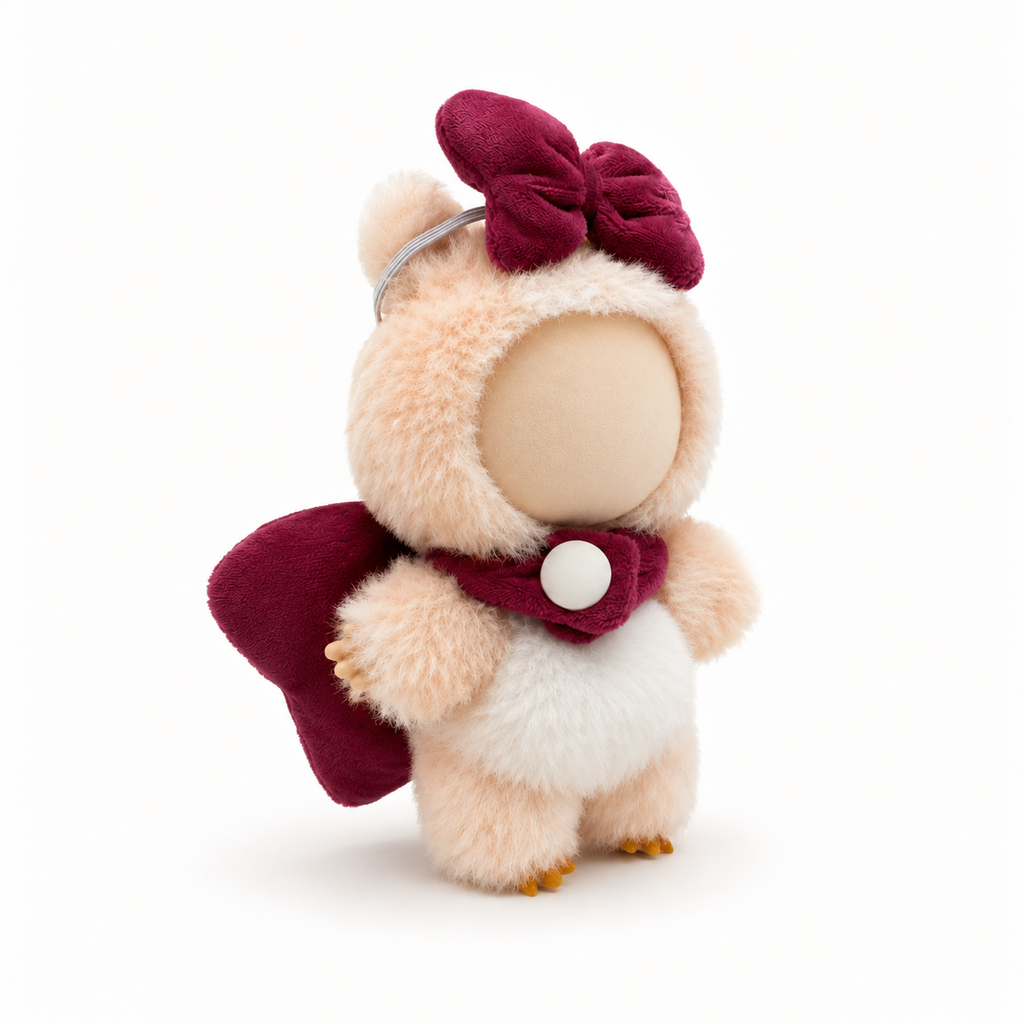 Berry Bow Fairy Plush Outfit for 17cm Doll