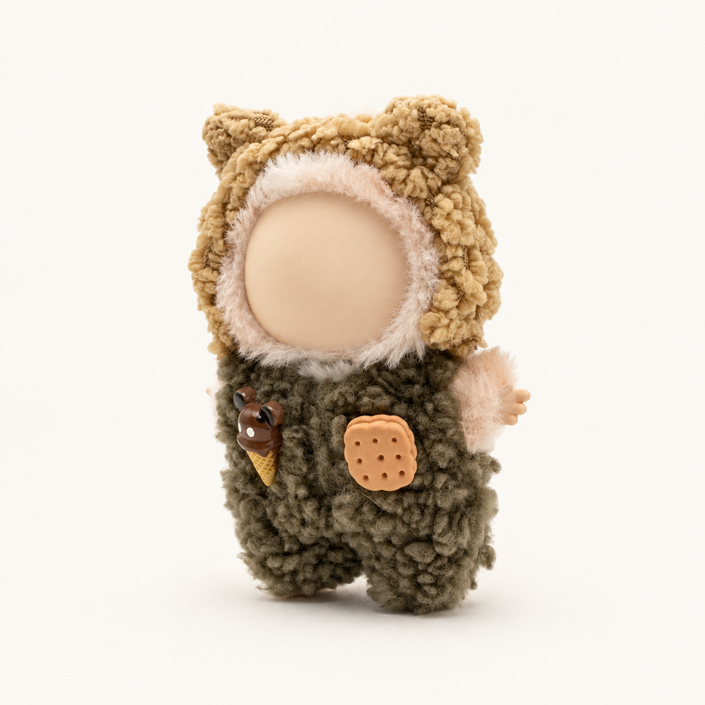 Cocoa Bear Treats Plush Outfit for 17cm Doll