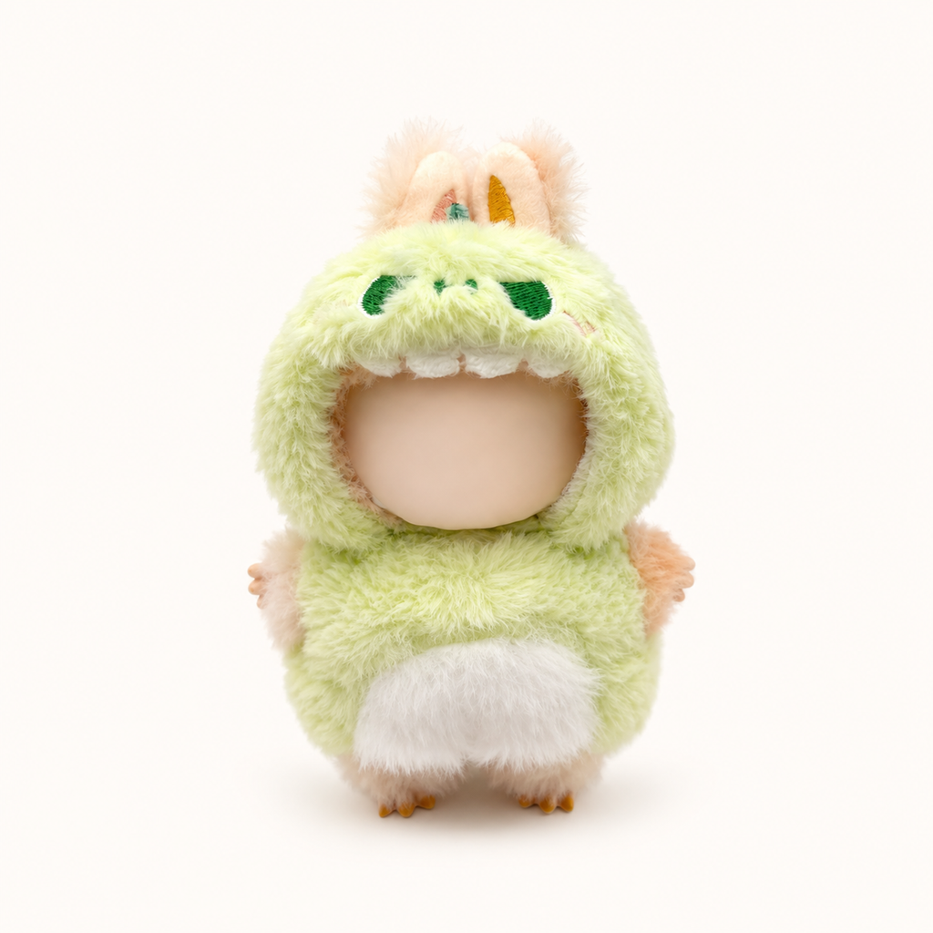 Matcha Monster Bunny Plush Outfit for 17cm Doll