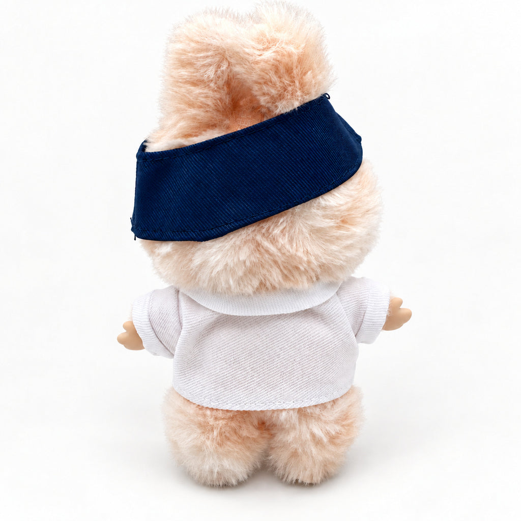 White Sailor Shirt & Navy Visor Set for 17cm Doll