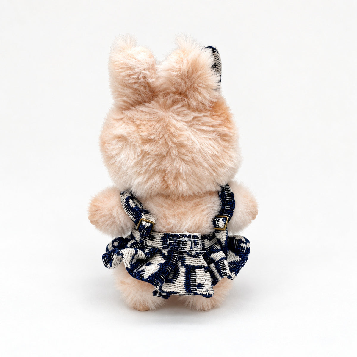 Navy Tweed Bow Dress for 17cm Doll