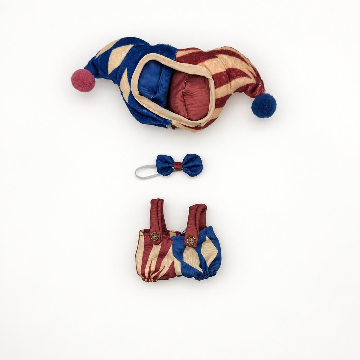 Harlequin Jester Costume for 17cm Doll