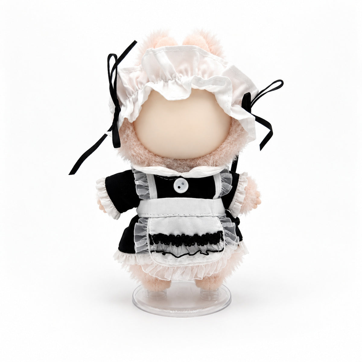 Black & White Maid Dress for 17cm Doll