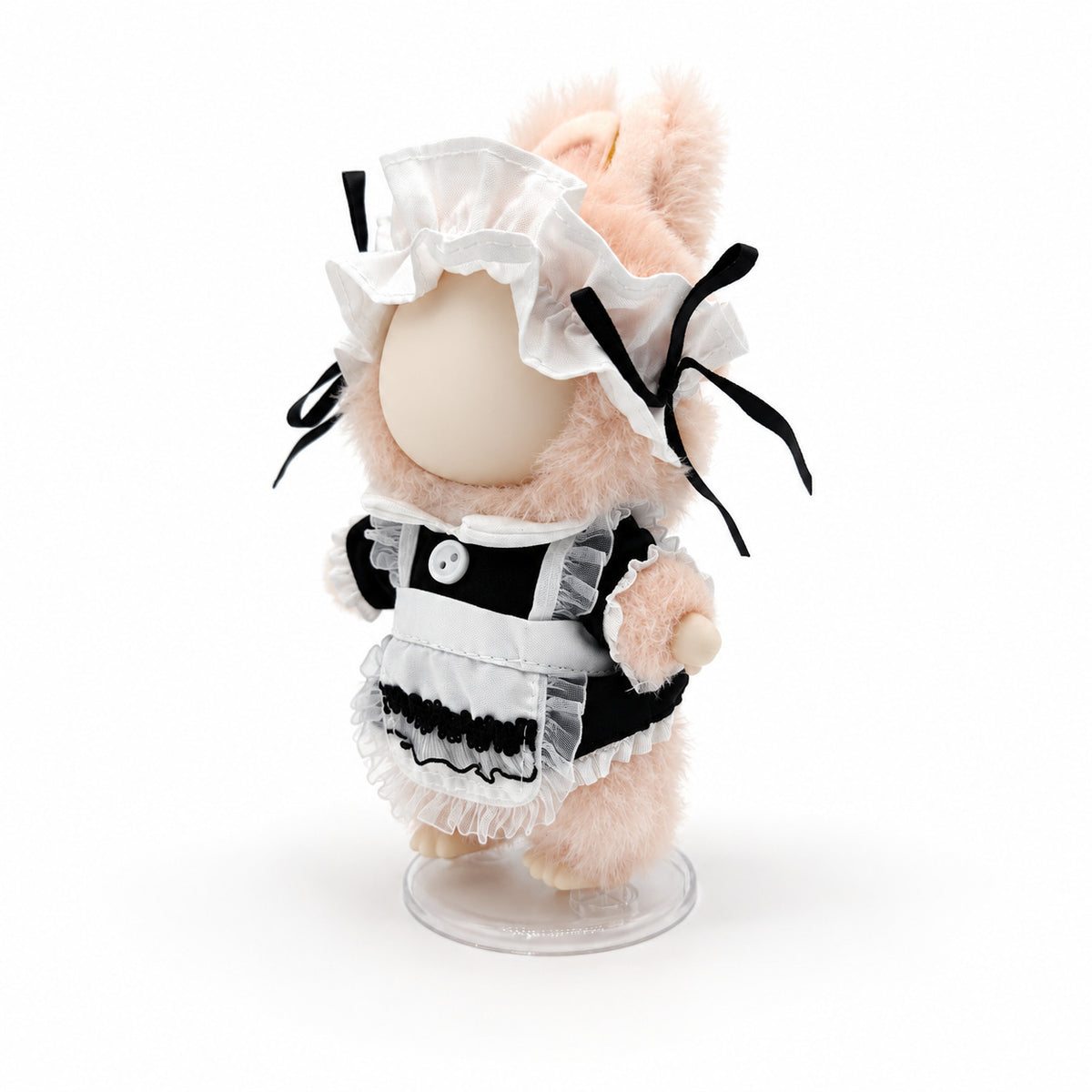 Black & White Maid Dress for 17cm Doll