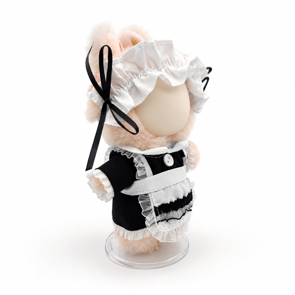 Black & White Maid Dress for 17cm Doll